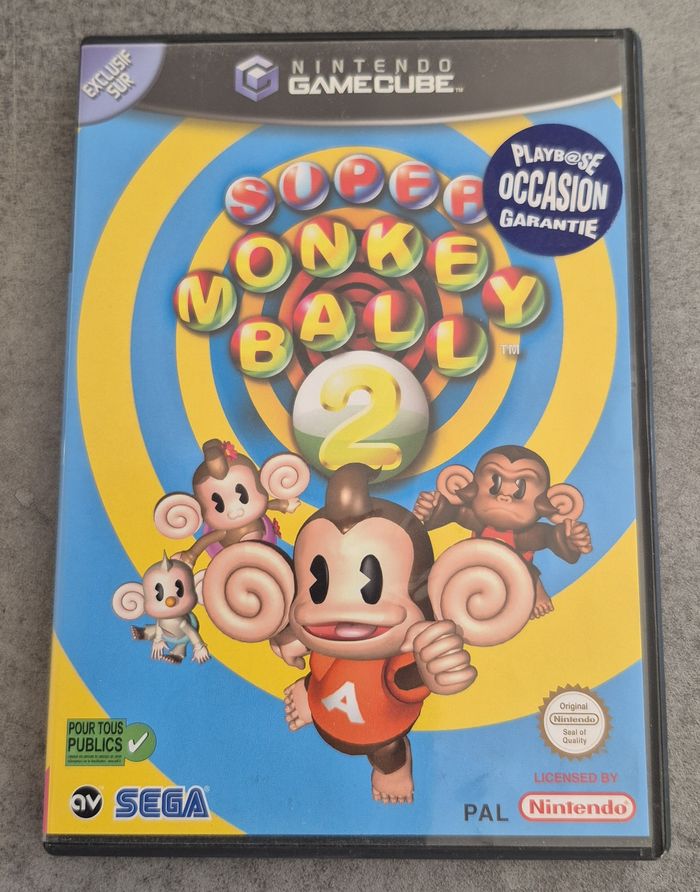Jeu Super Monkey Ball 2 Gamecube Complet Pal Fr Fra Game Cube Nintendo