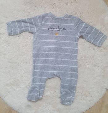 Pyjama velours Kiabi 3 mois 