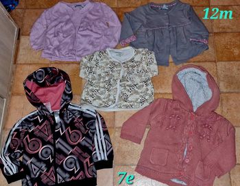 Lot 5gilet 12mois