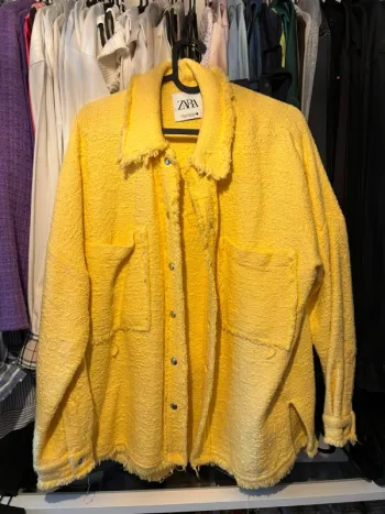 Surchemise jaune tweed
