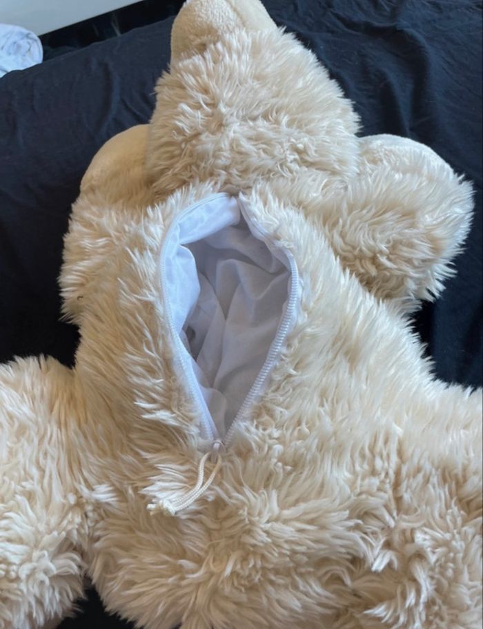 Peluche range-pyjama ours polaire - photo numéro 4