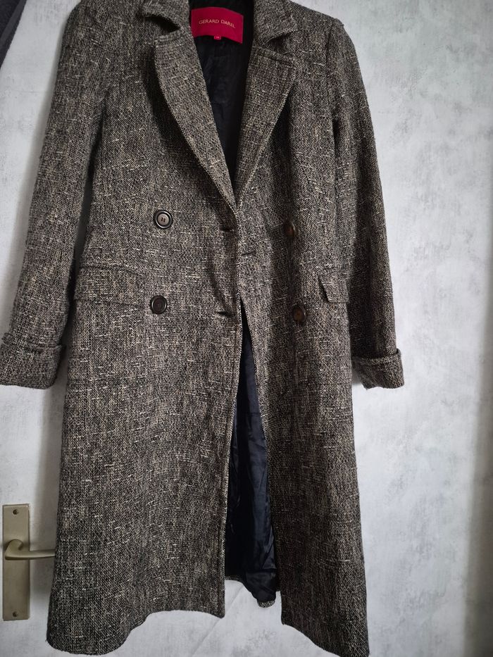 Manteau Gerard Darel taille 38 avec de 45% de laine - photo numéro 2