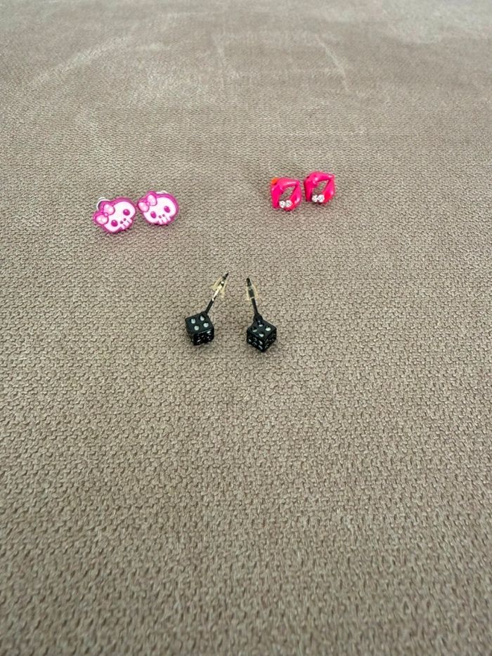 Lot boucles d'oreilles fantaisie - photo numéro 5