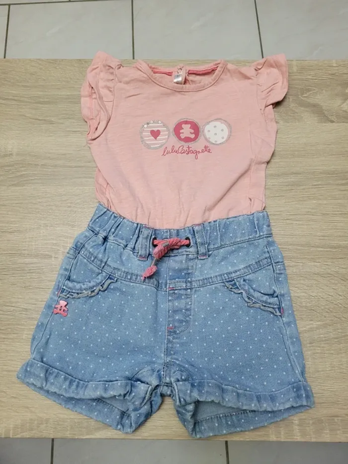 Lot de 2 combinaisons fille en 18 mois - photo numéro 7