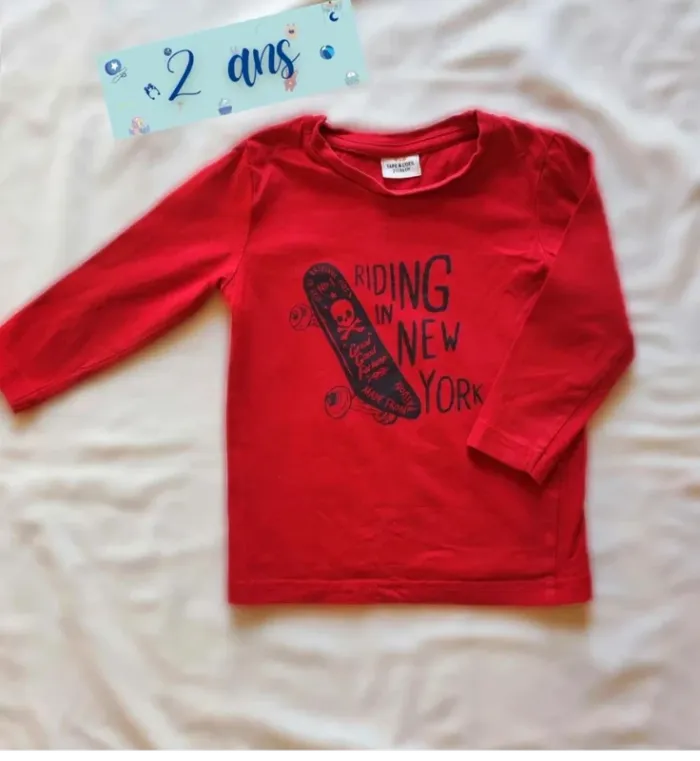 Tee shirt manches longues 2 ans