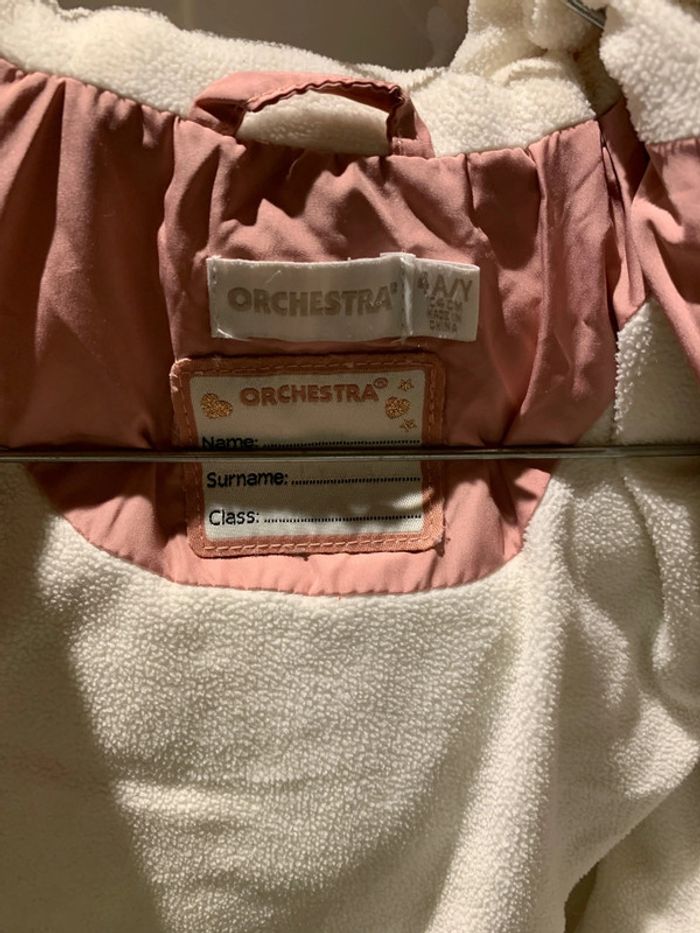 Manteau à capuche chaud rose Orchestra 4 ans - photo numéro 8