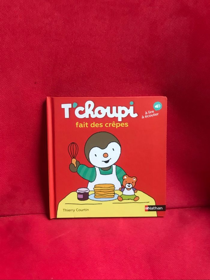 Livre tchoupi fait des crêpes