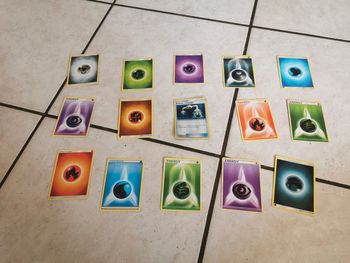 Lot de cartes Pokémon brillante échange d'énergie