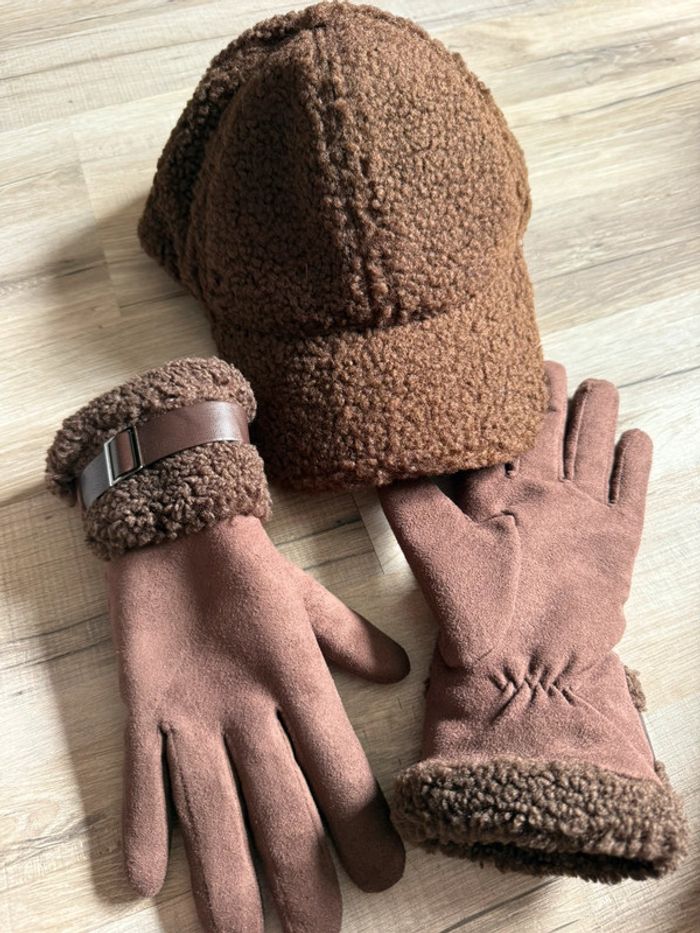 ensemble gants et casquette hiver - photo numéro 2