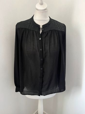 Blouse boutonnée noire Bash XS