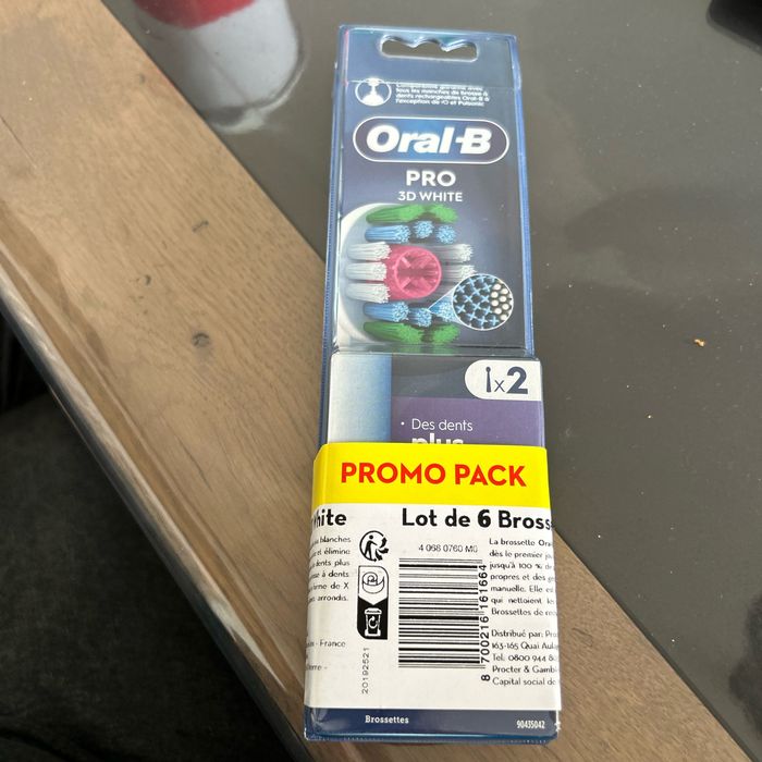 Brossettes oral-b 3D White