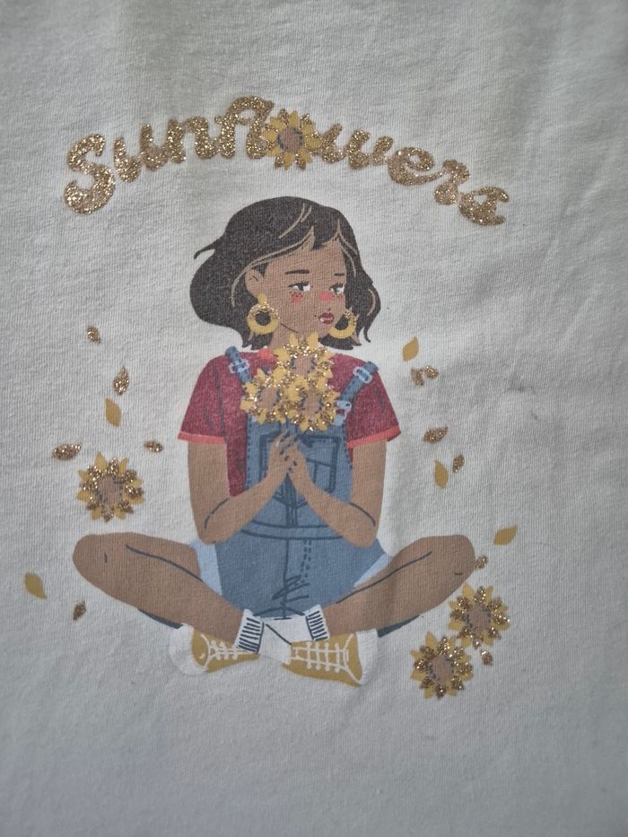 Lot de 4 Tshirts mc fille - 8 ans - photo numéro 2