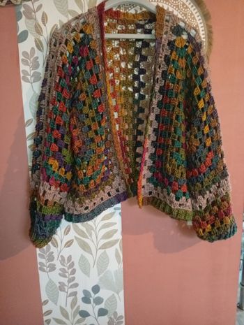gilet au crochet femme