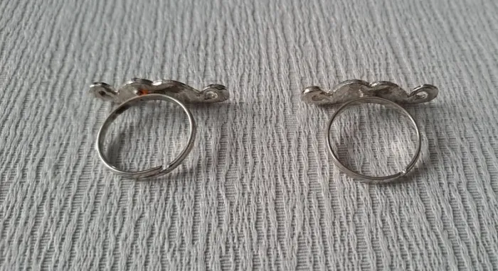Lot de 2 bagues moustaches - photo numéro 2