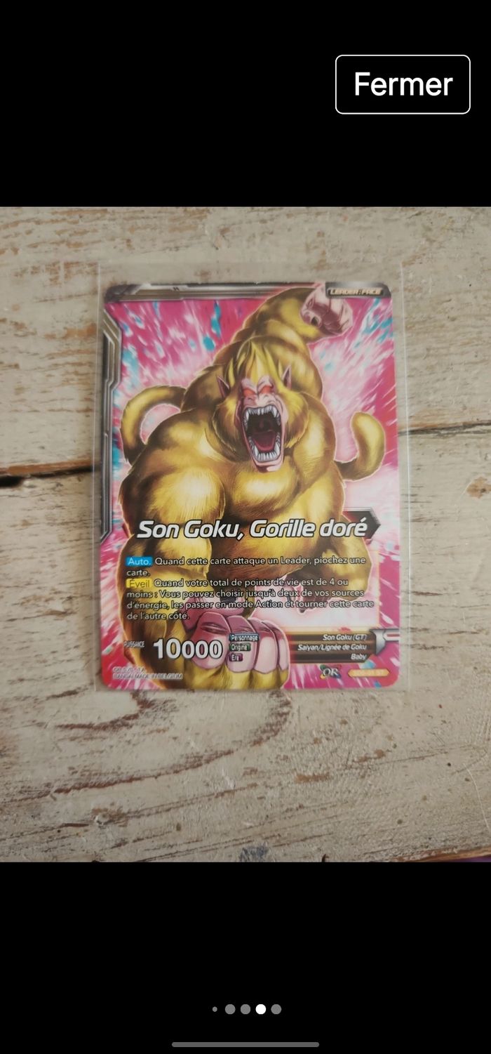 Carte dragon ball card game fr - photo numéro 5