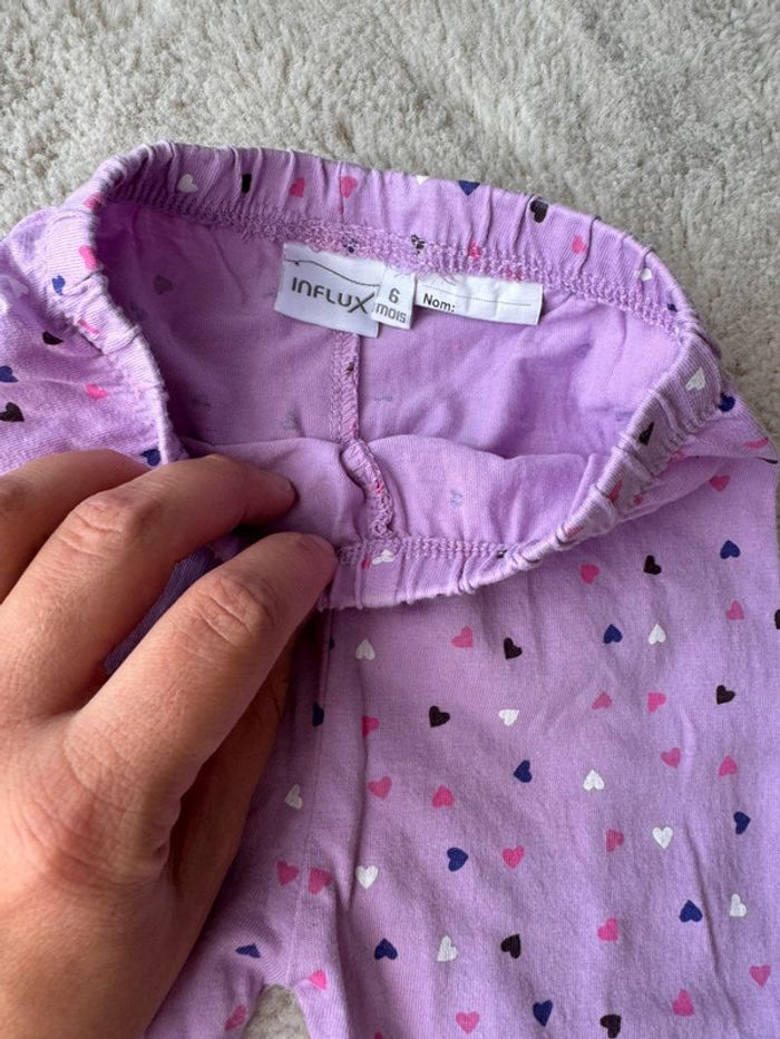 👖 lot de 4 leggings - bébé filles 6 mois - influx - obaïbi ect, très bon état - photo numéro 10