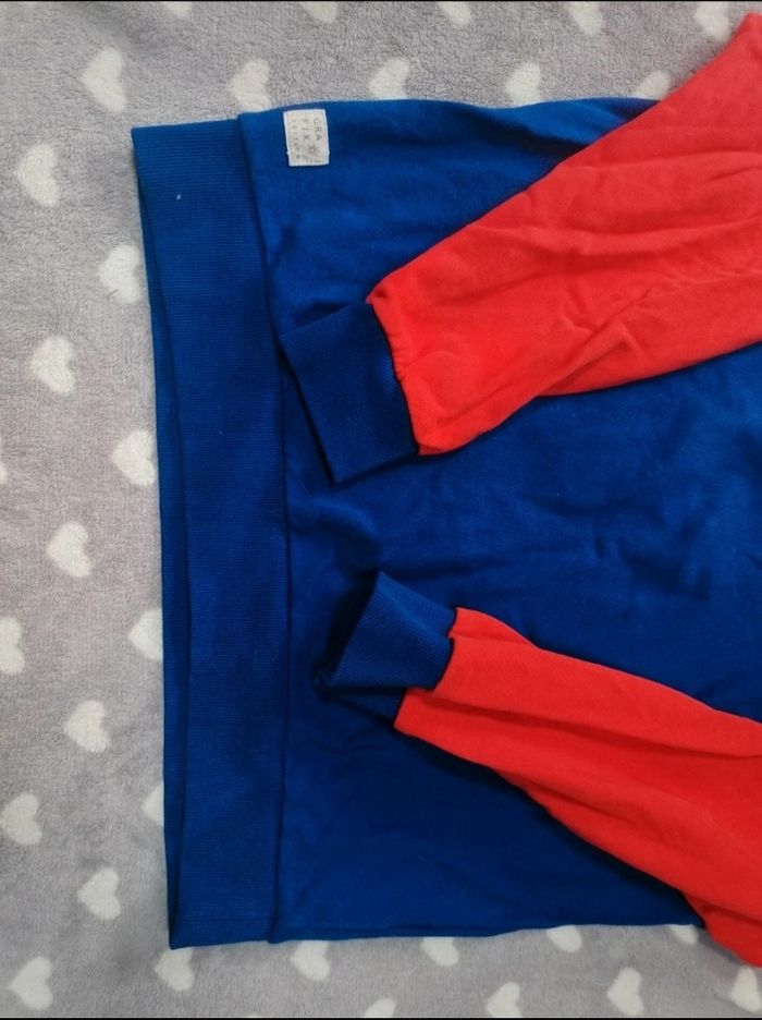 Pull sweat-shirt 🧡💙 mixte 12 ans - photo numéro 4