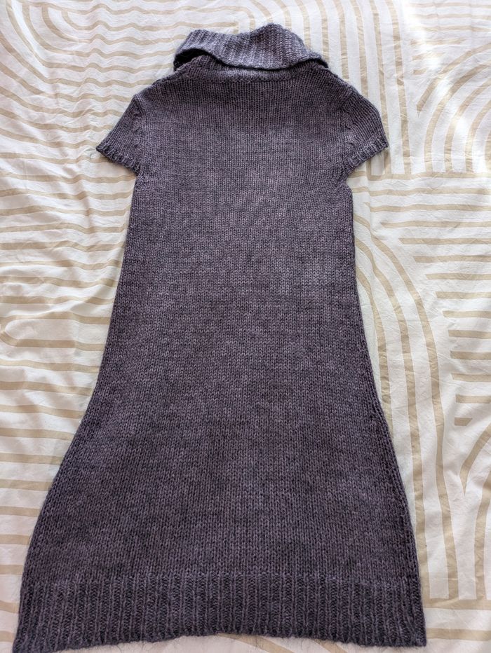 Robe Pull Camaïeu - Col Roulé / Tuba - Maille Torsadée - photo numéro 3