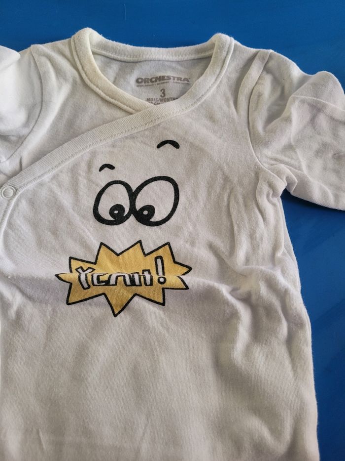 3 bodies manches longues orchestra 3 mois - photo numéro 6