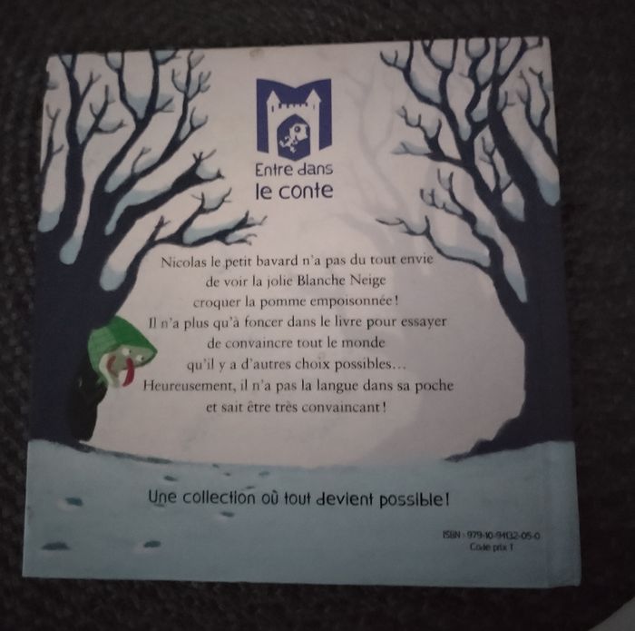 Livre "Pas la pomme, Blanche Neige" neuf - photo numéro 6