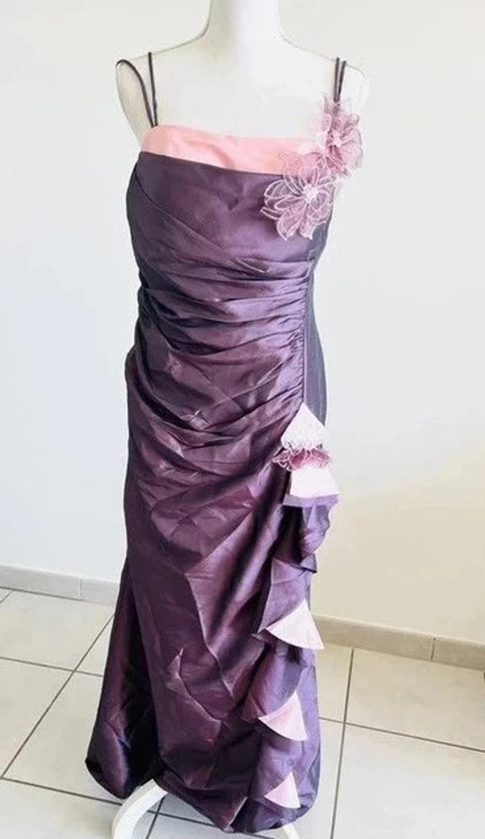 Robe de cérémonie + veste dans les tons de parme/violet - photo numéro 2