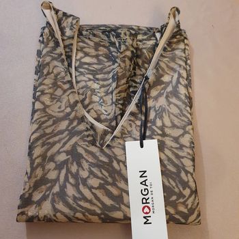 Magnifique haut  en voile doublé écru Taille S Morgan