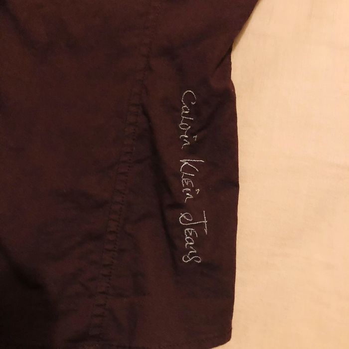 Chemise marron c Klein