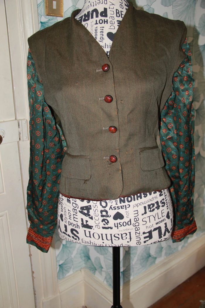 Veste bomber satinée 38
