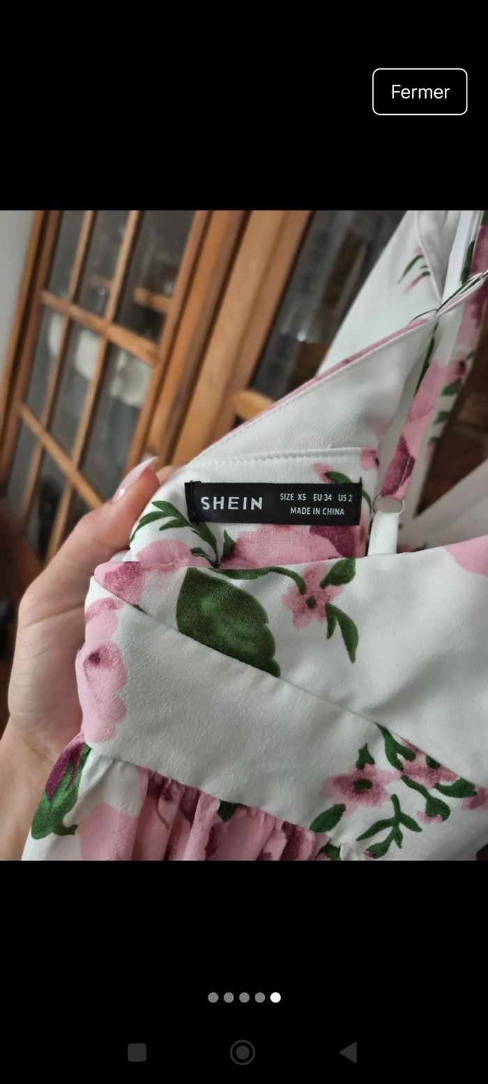 Robe longue fleurie - XS - photo numéro 5