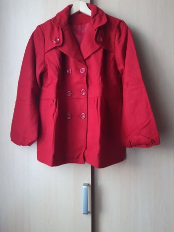 Manteau caban rouge