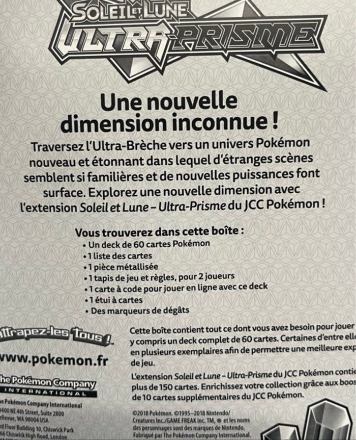 Deck Pokémon S&L Ultra Prisme Carchakrok - photo numéro 5