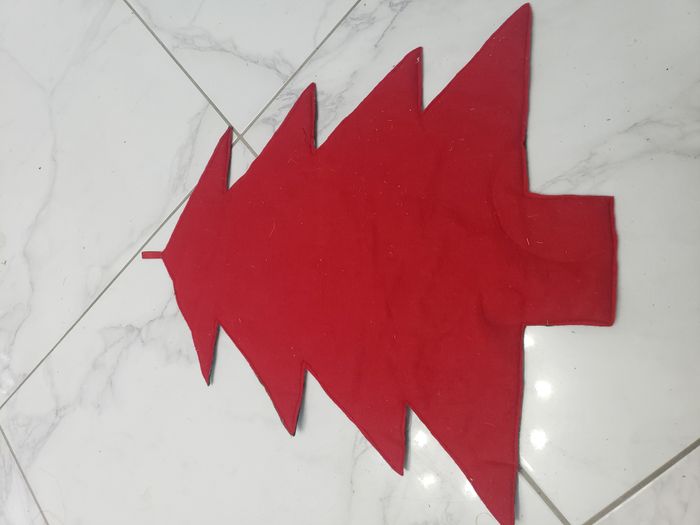 Sapin feutre rouge et vert - photo numéro 2