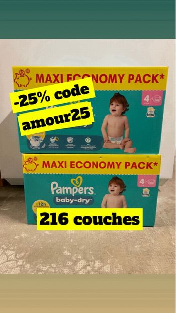 Pampers baby dry taille 4