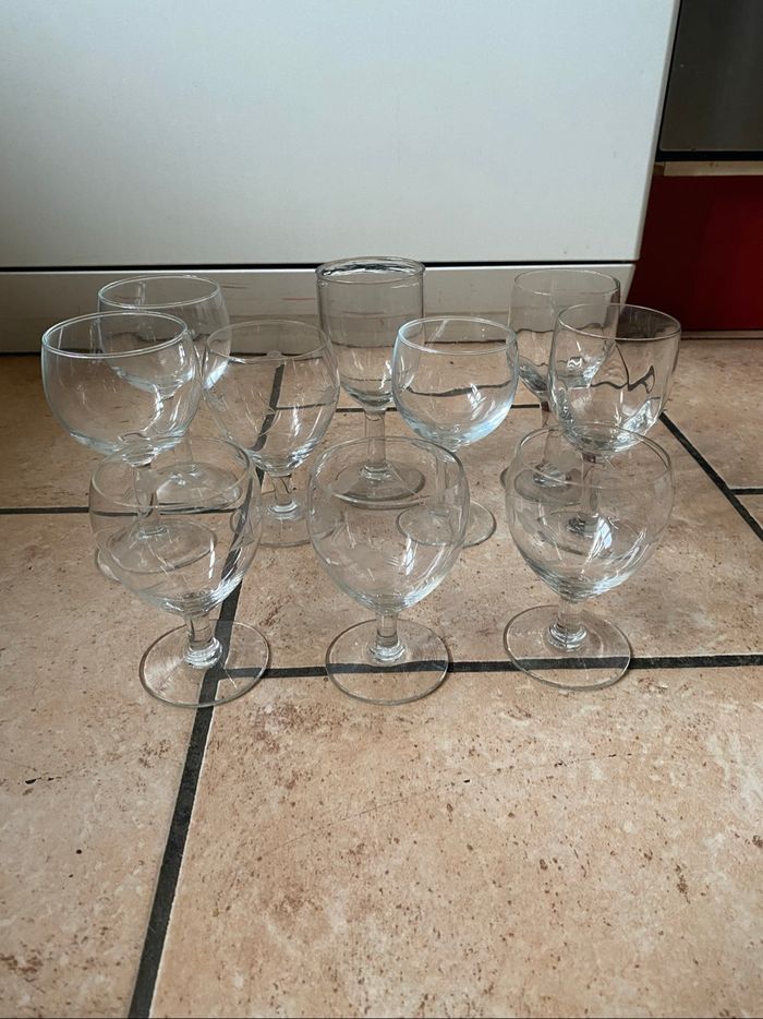 Verres à pied