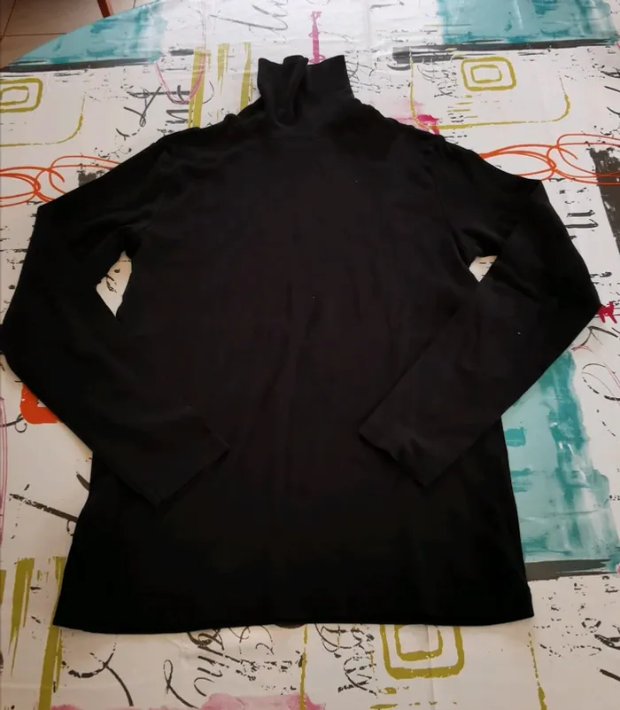 Tee-shirt manches longues col roulé bikool 12 ans