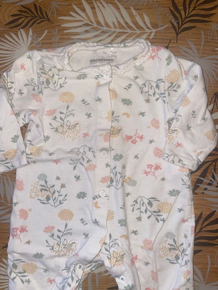 Lot de 2 pyjamas en coton ouverture avant orchestra bb 3 mois - photo numéro 7