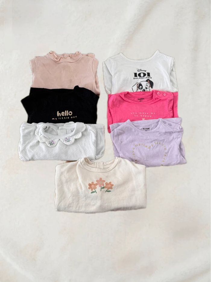 🌷Lot de t shirts manches longues et pulls bébé fille🌷