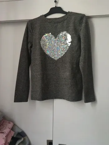 T-shirt à manches longues fille 9/10 ans
