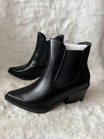 Bottines santiags noires pointure 37 talons 6 cm