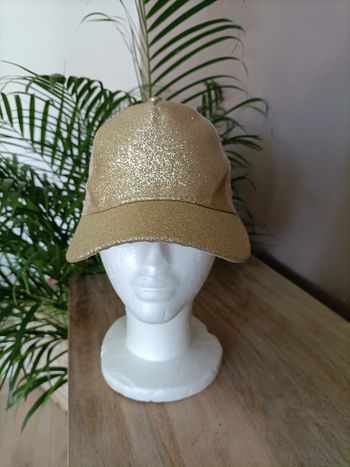 Casquette adulte dorée pour queue haute