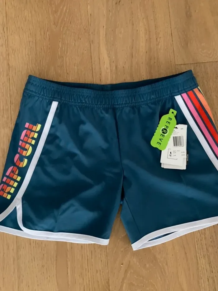 Rip curl short recycled bleu fille 14 ans