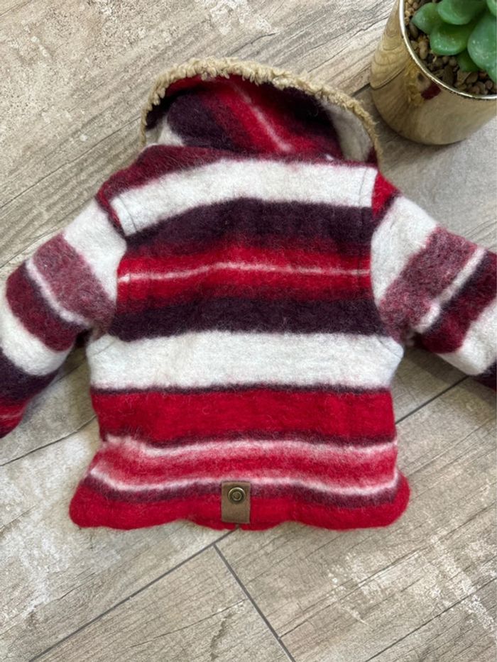 🍉Manteau IKKS 6mois sherpa coloré - photo numéro 5