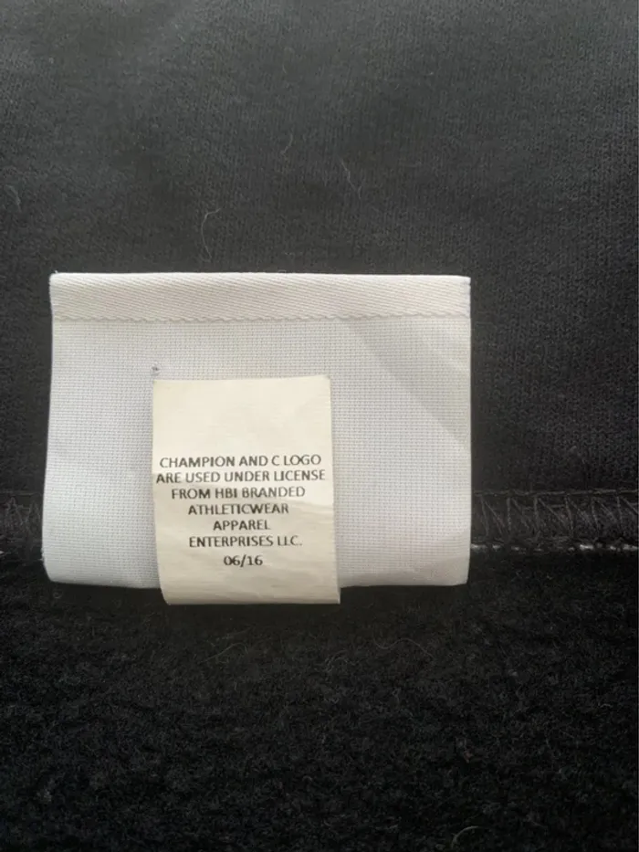 Sweat Champion Noir zip 1/4 Taille S - photo numéro 4