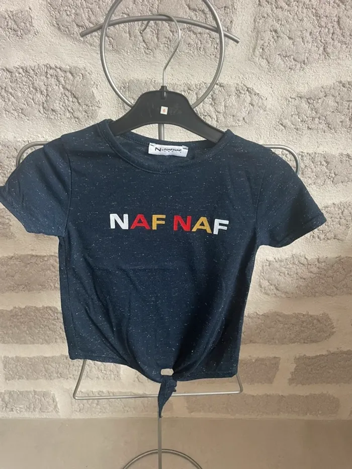 Tee shirt fille naf naf manches courtes 6 ans