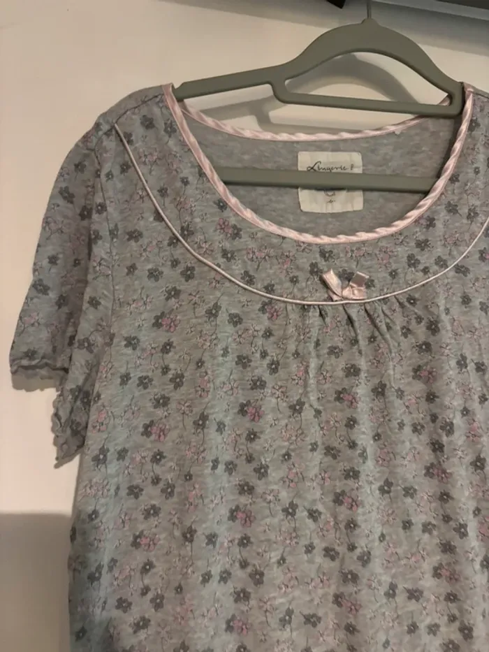 Lot de 2 chemises de nuit grises – Lingerie & Kiabi – Taille S - photo numéro 3