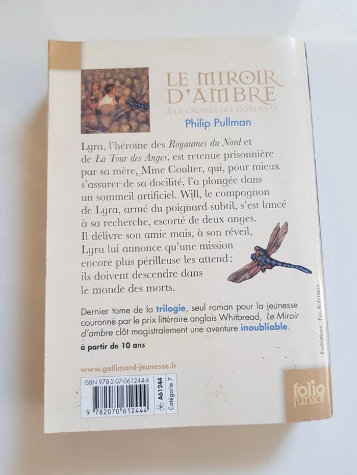 À la croisée des mondes, tome 3 : Le miroir d'ambre Philip Pullman - photo numéro 4