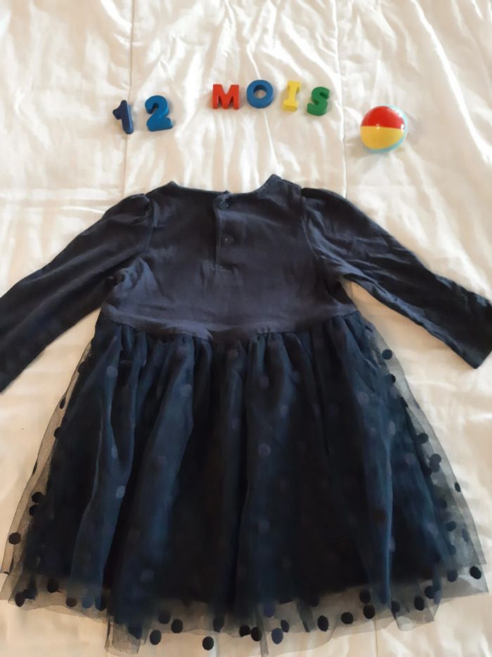 Robe bleu foncée Minnie - photo numéro 4