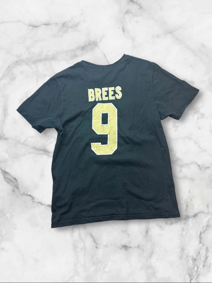 T-shirt NFL Team Apparel Drew Brees #9 New Orleans Saints Vintage taille M - photo numéro 2