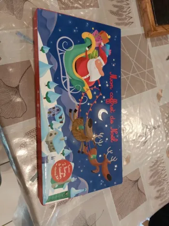 Mon coffret de Noël deux livres a toucher auzou