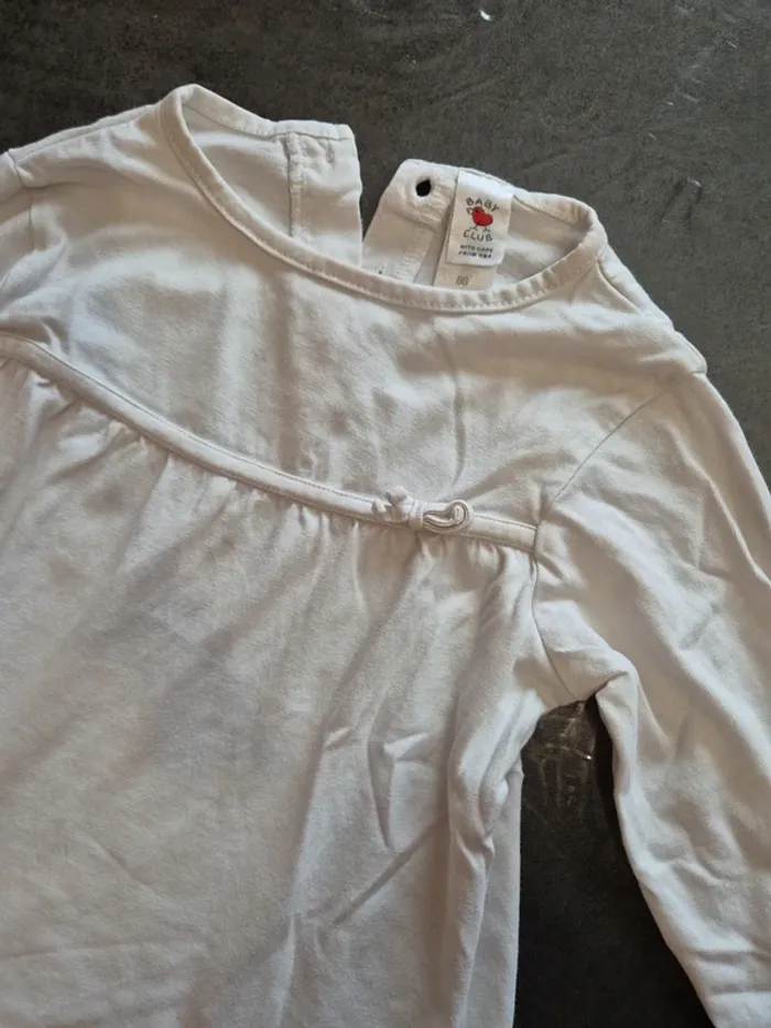 T-shirt à longue manche fille taille 86 - photo numéro 2